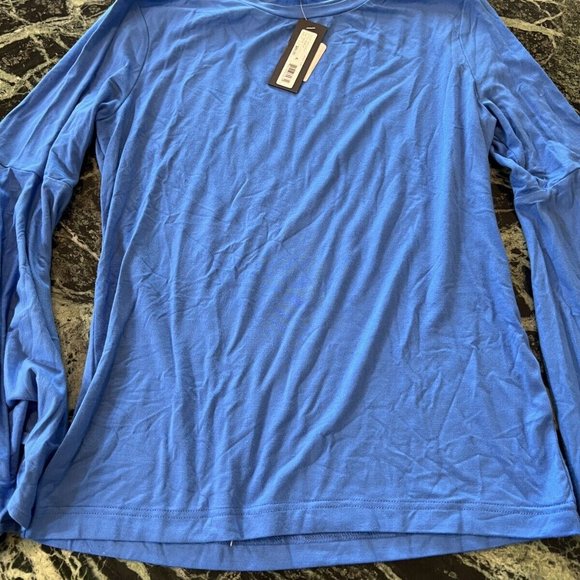 NWT Le Gali Womens Jenny Jersey Bell Sleeves Pullover shirt Top SIZE S $89 blue - Picture 4 of 9
